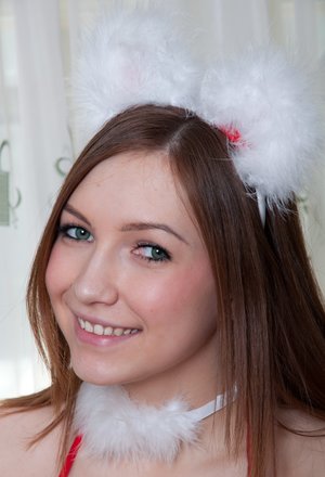 18 year old girl Emily Bender loses her virginity during sex on a leather sofa